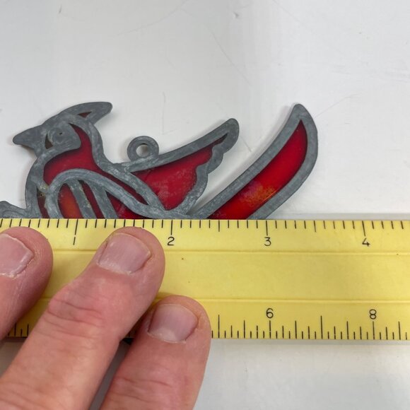 Stained Glass Cardinal & Mallard Duck Suncatchers Nature-Inspired Decor Handcraf - Picture 8 of 13